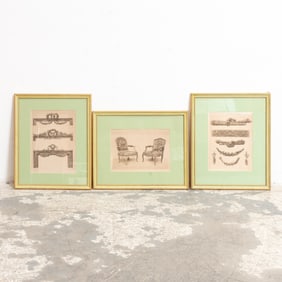 Group of Three Architectural Prints