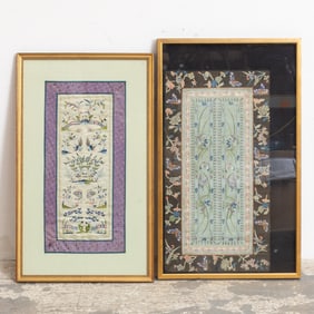 Two Framed Tapestries