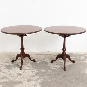 Pair of Georgian Style Round Tables