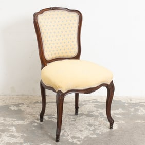 Louis XV Style Walnut-Stained Side Chair