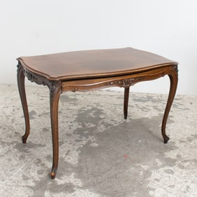 Carved Walnut Art Nouveau Desk