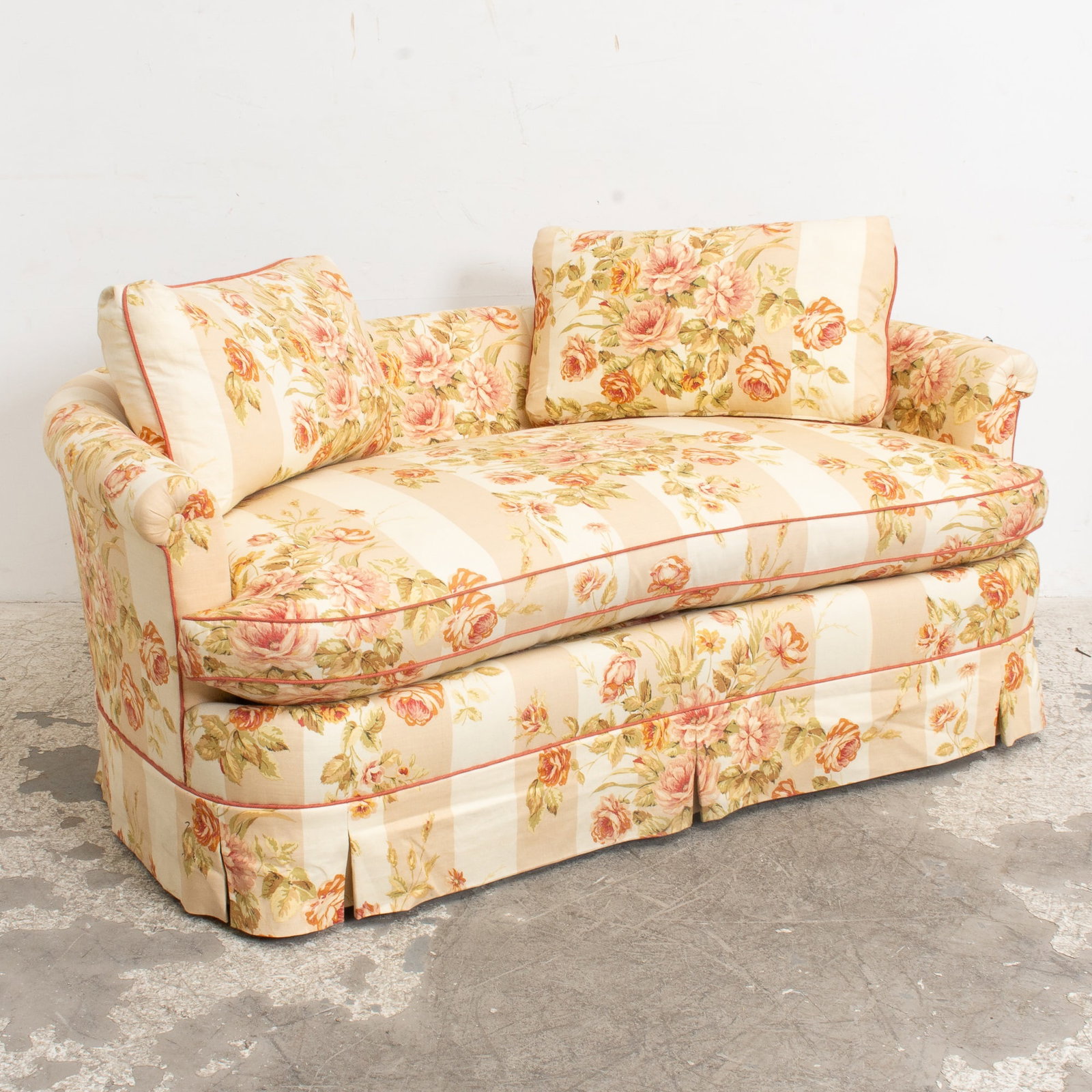 Floral Upholstered Settee (1 of 3)