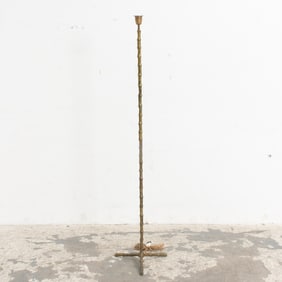 Faux Bamboo Brass Floor Lamp