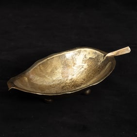 Sterling Silver Leaf Form Dish