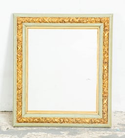 Paint Decorated Carved Frame Mirror