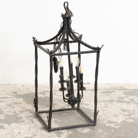 Wrought Iron Six-Light Hanging Lantern