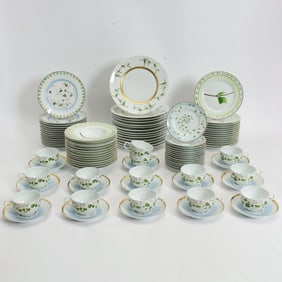 Raynaud "Verdures" Porcelain Dinner Set