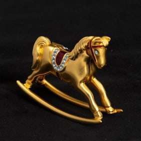 Estee Lauder Rocking Horse Form Solid Perfume Holder