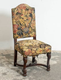 Baroque Style Tapestry Upholstered Side Chair