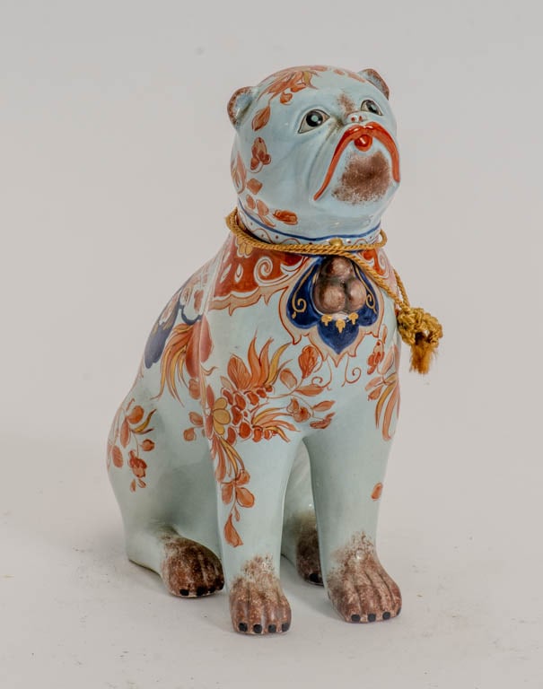 Italian Hand Painted Porcelain Pug (1 of 6)