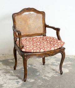 Louis XV Style Mahogany Bergère