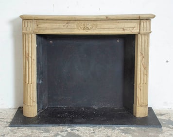Marble and Wood Mantle