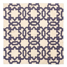 Machine Made Geometric Rug