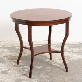 Mahogany Circular End Table