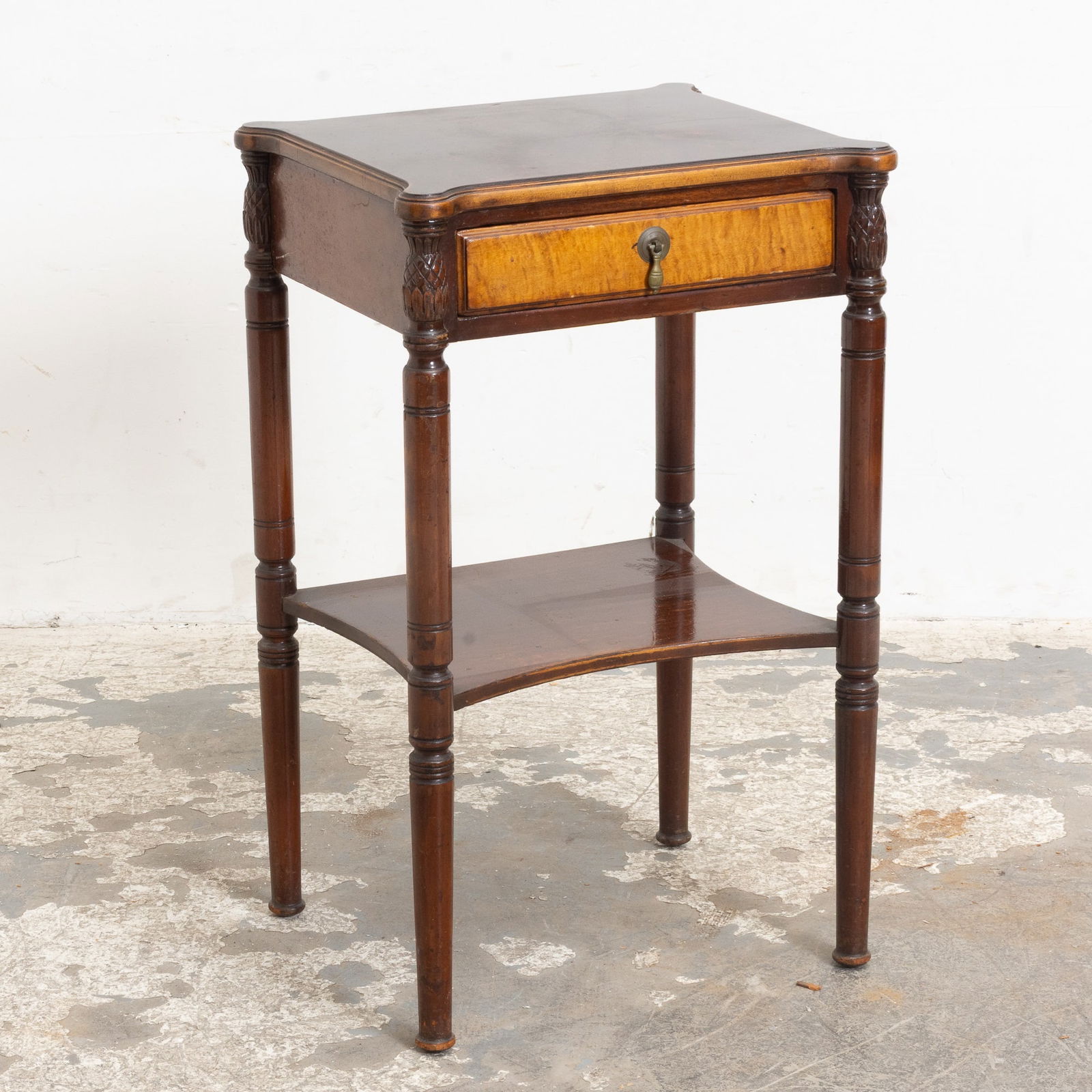 Georgian Style Two-Tier Bedside Table (1 of 5)