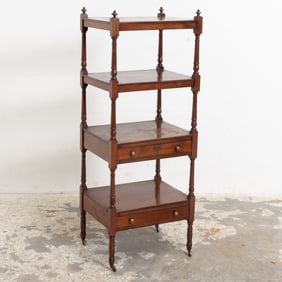 George III Style Mahogany Etagere