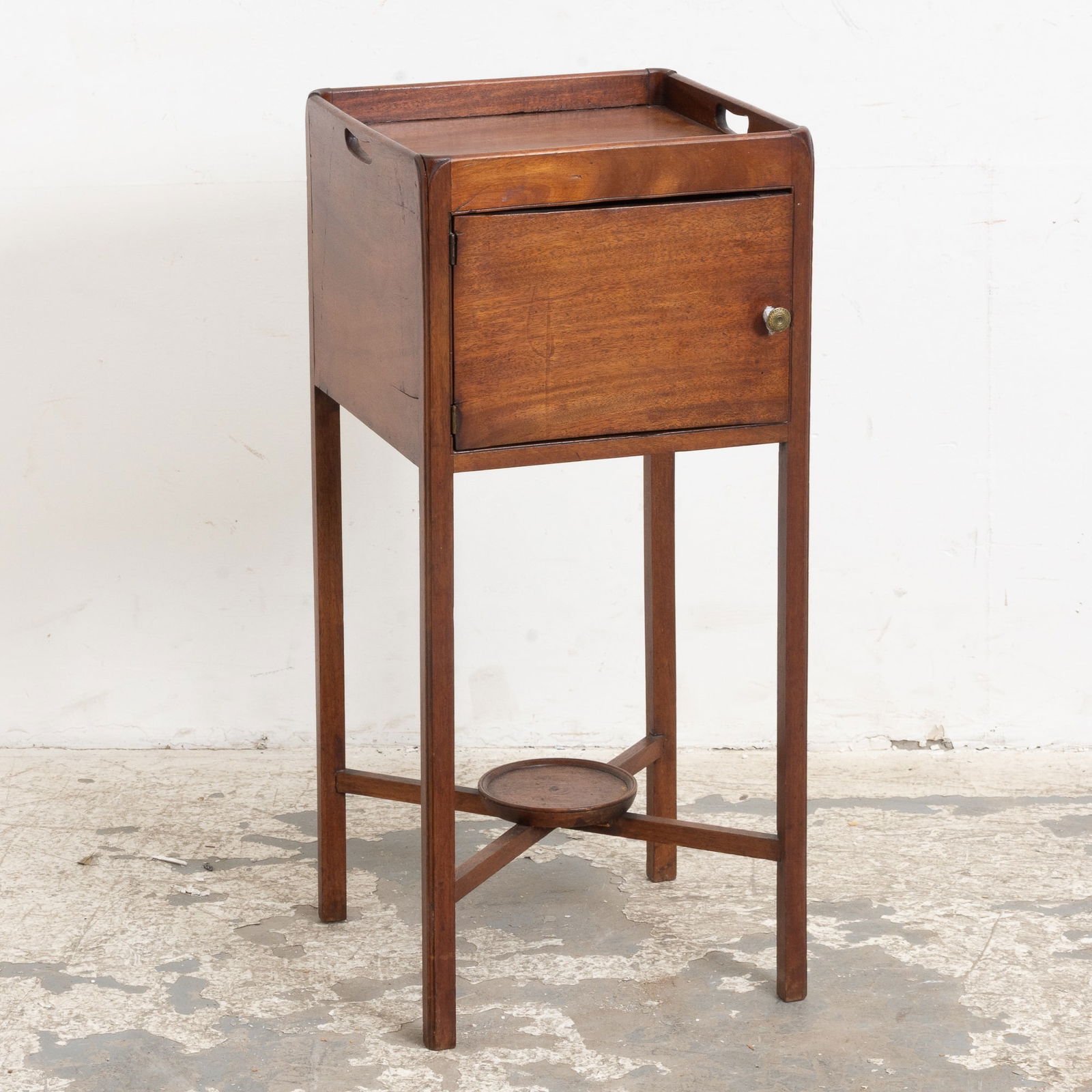 George III Mahogany Bedside Cupboard (1 of 4)