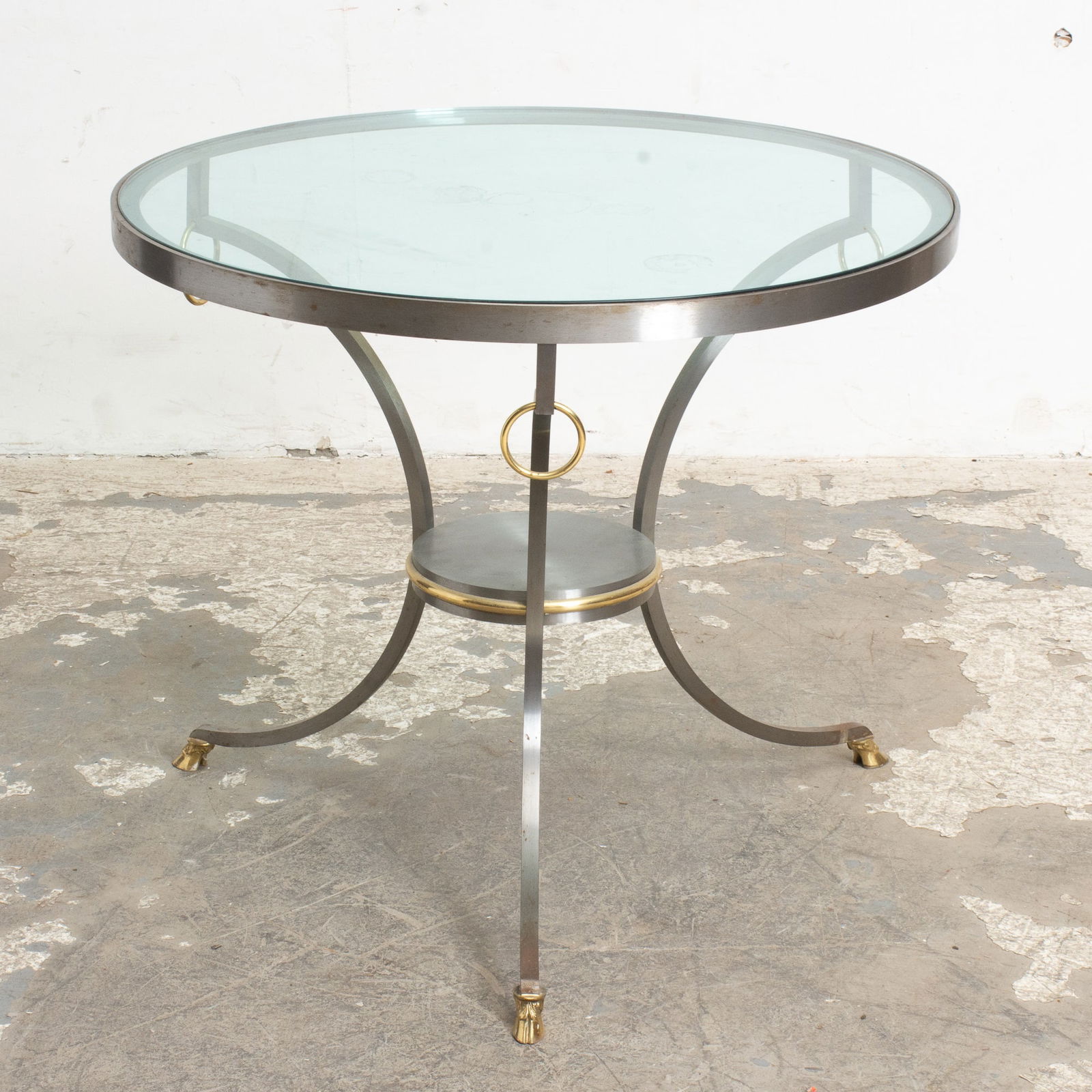 Modern Chrome Glass Top Center Table (1 of 4)