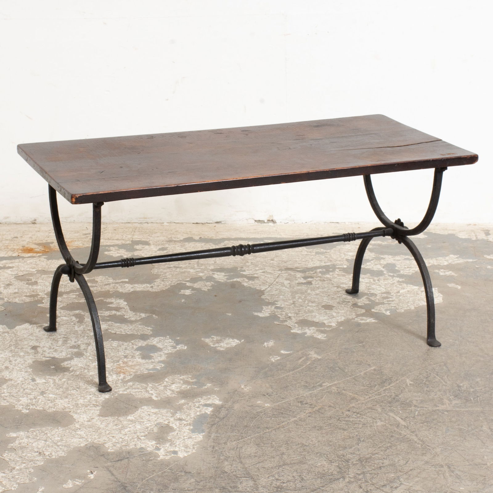 Coffee Table with Cast Iron Base (1 of 5)