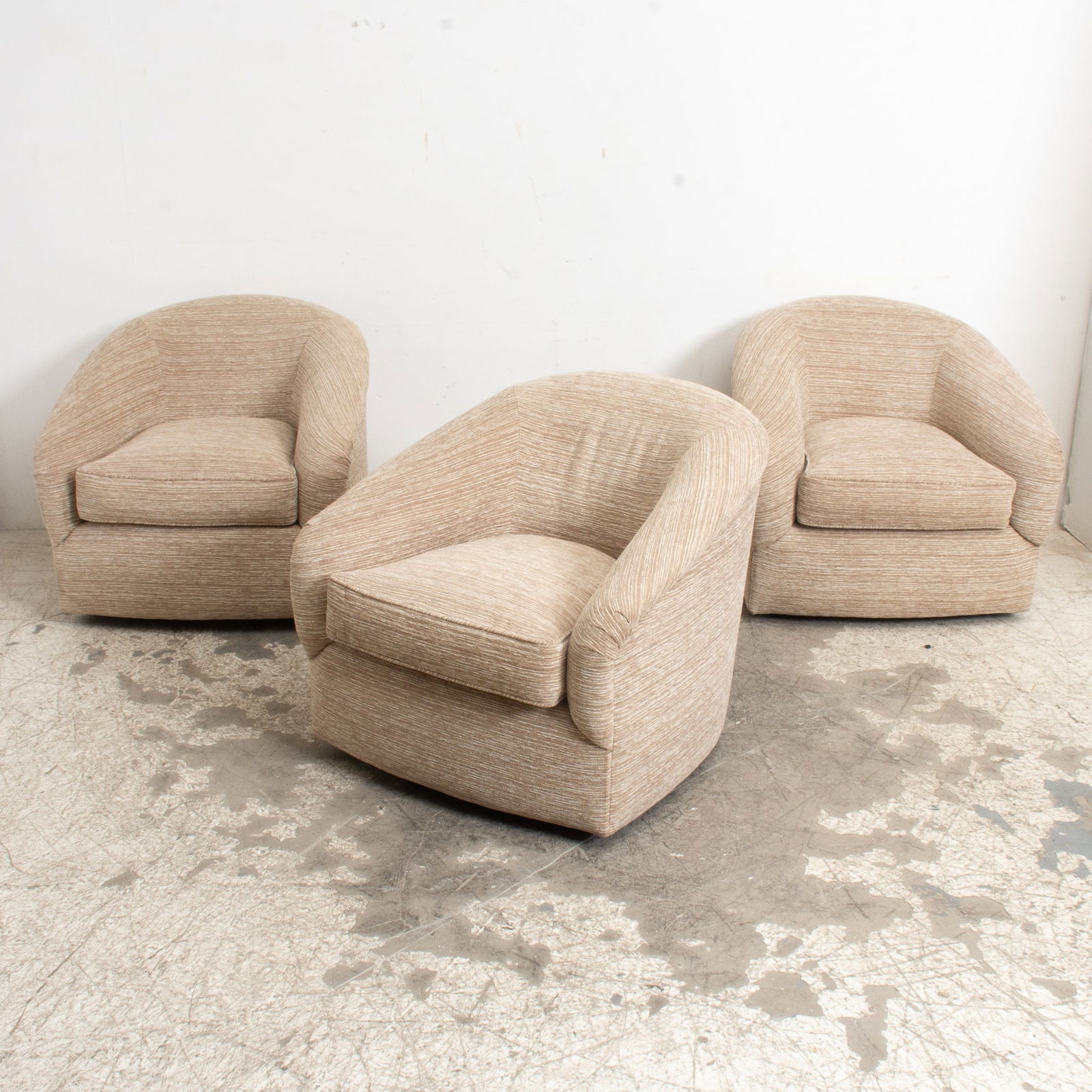 Set of Three Upholstered Tub Chairs (1 of 3)