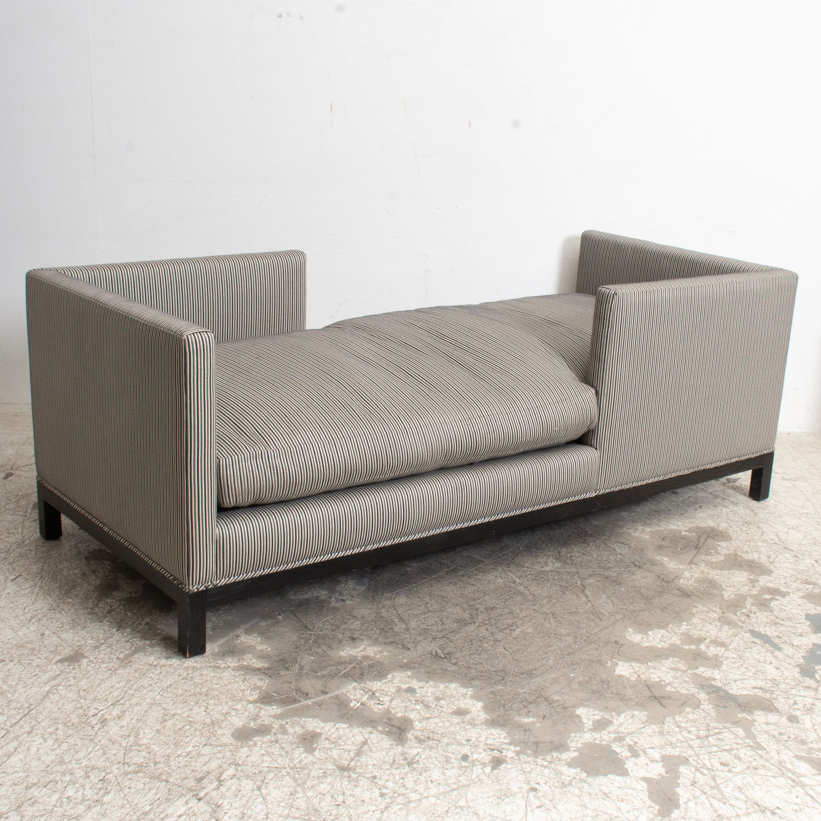 Stripe Upholstered Double Back Chaise (1 of 4)