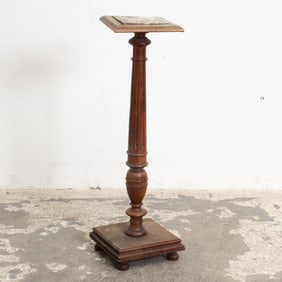 Mahogany Plant Stand