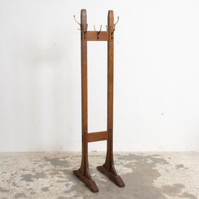 Arts and Crafts Style Oak Hall Stand