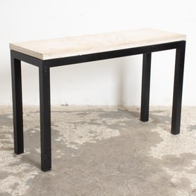 Modern Metal Marble Top Console