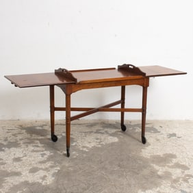 L. & J.G. Stickley Walnut Serving Cart