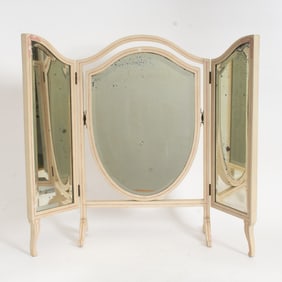 Cream Painted Vanity Mirror