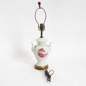 Urn Form Porcelain Lamp