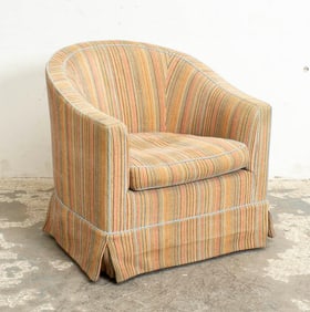 Upholstered Swivel Tub Chair