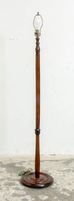 Mahogany Column Form Floor Lamp
