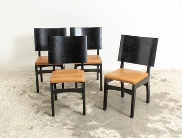 Set of Four Christian Liagre for Holly Hunt Dining Chairs