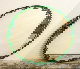 Paint-Decorated Frameless Mirror