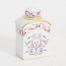 Ginori Porcelain Tea Canister