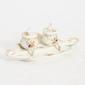 German Porcelain Inkstand