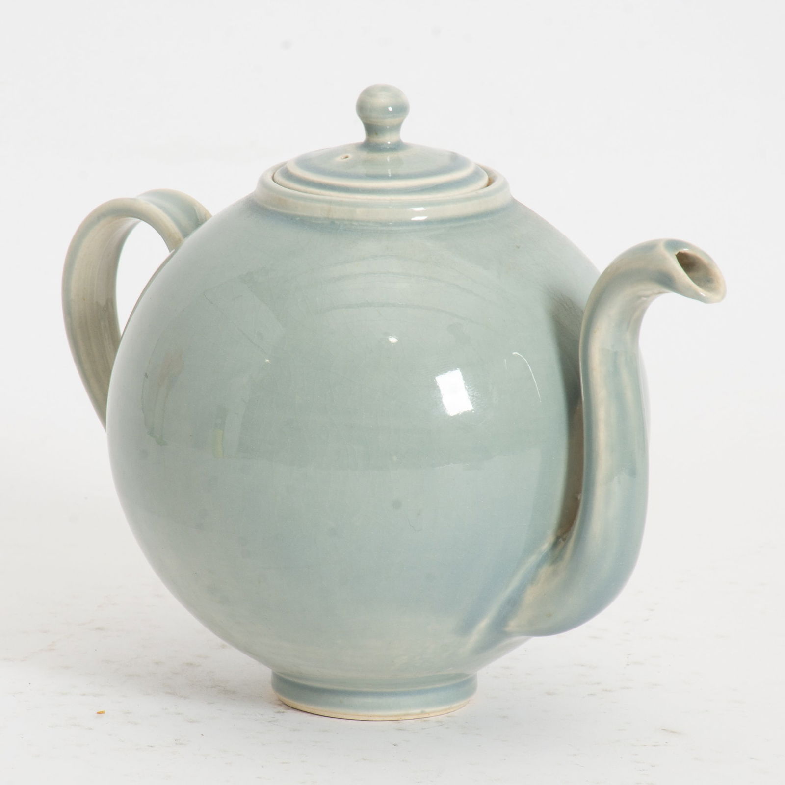 Celadon Teapot: - (6 1/2" h) Good