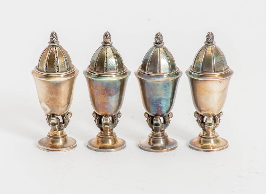 Two Pairs of Georg Jensen Sterling Silver Salt and Pepper Casters (1 of 5)