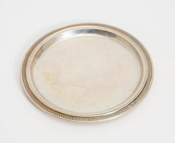 Italian Silver Circular Tray
