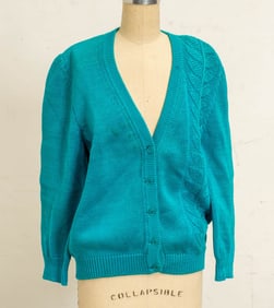 Gucci Teal Knitted Cardigan