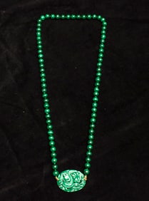 Malachite Beaded Necklace