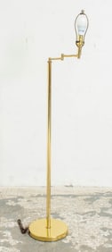 Brass Swing-Arm Floor Lamp