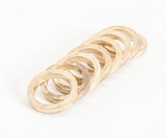 Set of Eight Silver Plate Napkin Rings