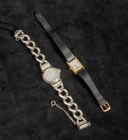 Ecclissi Silver and Stainless Steel Wristwatch and Seiko Gilt-Metal Wristwatch