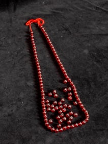 Red Beaded Necklace