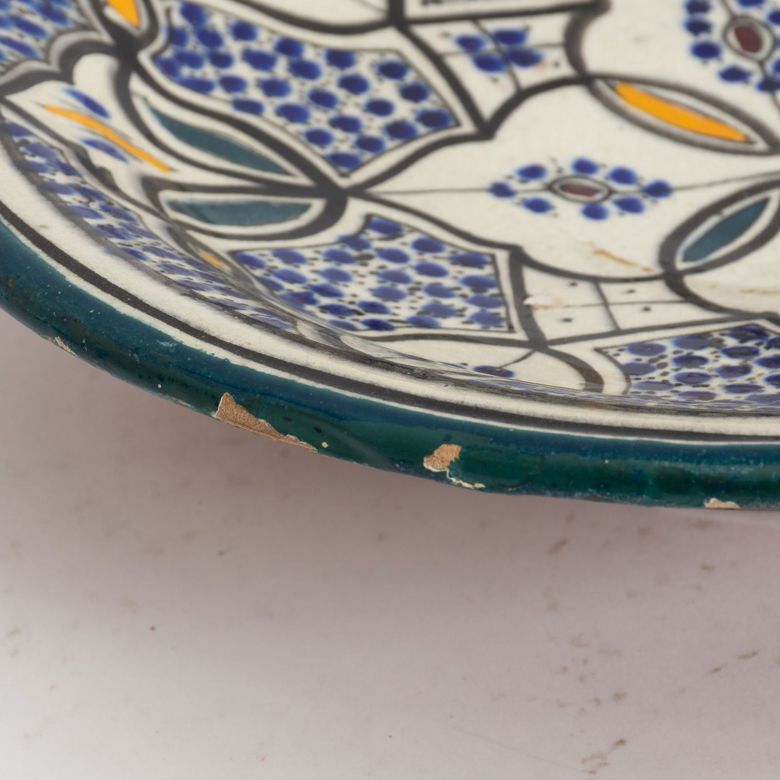 Middle Eastern Glazed Ceramic Dish - 2