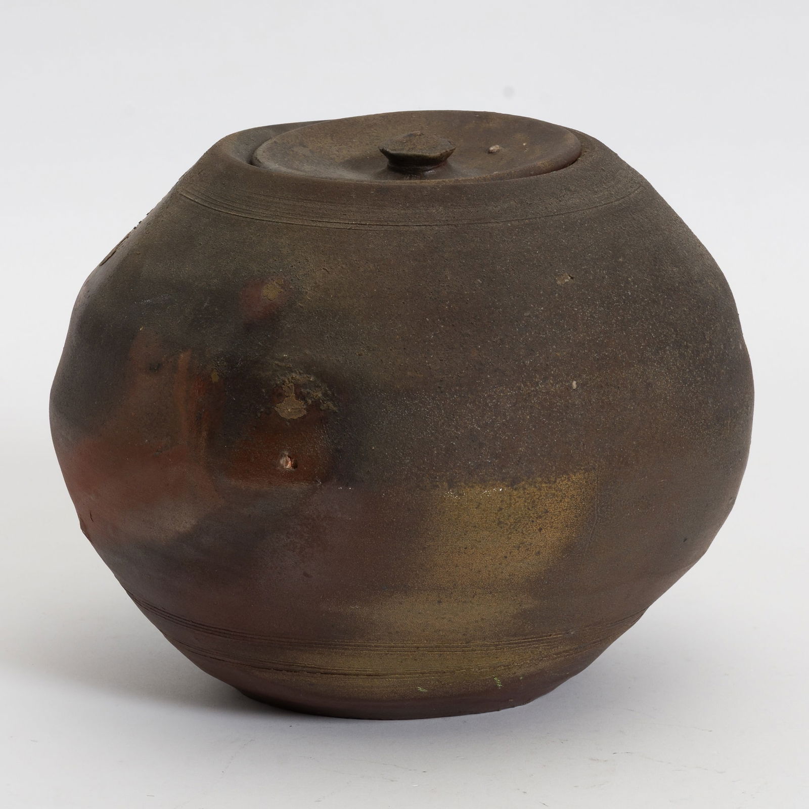 Paul Chaleff Stoneware Lidded Vase (1 of 4)