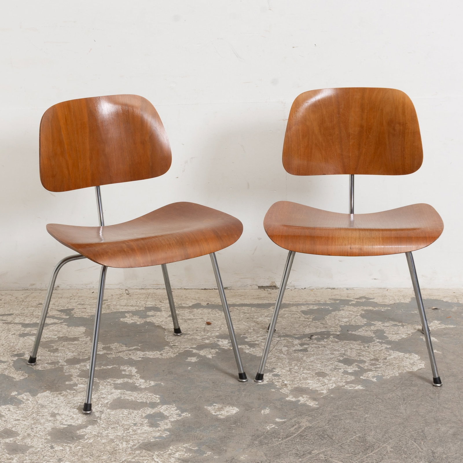 Pair of Charles and Ray Eames Bentwood "DCM" Side Chairs (1 of 4)
