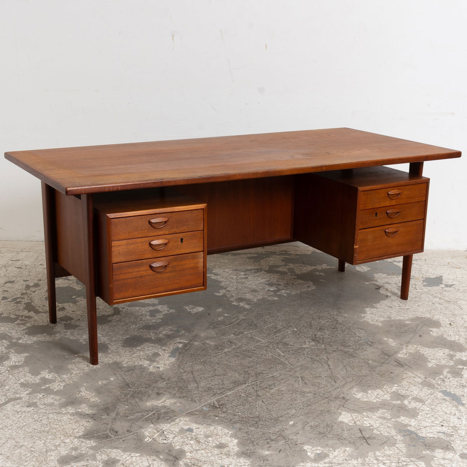 Mid Century Modern Danish Teak Desk (1 of 8)